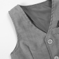 Preview: Pinkvanille-Kollektion: Elegantes Hellgrau-Weisses Anzug-Set, langärmlig, Eigenproduktion