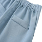 Preview: Total chic: Anzug-Set taubenblau mit Weste, Hemd, Fliege und Hose