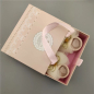 Preview: Geschenkset zur Geburt oder Baby Shower Babyparty, altrosa