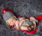 Preview: Newborn Babyfotografie Outfit 'Gladiator'