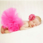 Preview: Newborn Baby Tutu Set - glamourös in Pink!