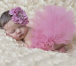 Preview: Newborn Baby Tutu-Set altrosa oder bordeaux