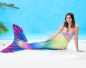 Preview: Meerjungfrauenflossen Set für Erwachsene - Sirena Premium RAINBOW