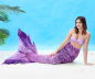 Preview: Meerjungfrauenflossen-Set Sirena Premium VIOLETT, in Erwachsenengrössen