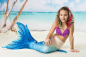 Preview: Meerjungfrauenflossen-Set "Seadream Shine" mit Bikini