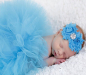 Preview: Newborn Baby Tutu-Set in 3 schönen Farben