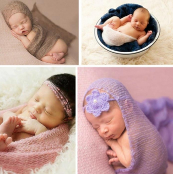 Baby Wraps - kuschelweiches Wickeltuch für Babyfotografie