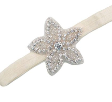 Strass-Haarband für Erstkommunion, Hochzeit - Oval oder Blume