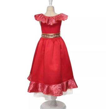 Kostümkleid von Elena inspiriert - wunderschön rot, mit Rüschen