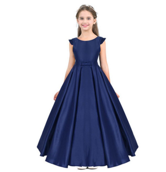 Langes Festkleid, Ballkleid im schönen Satin-Look, schlicht-elegant in 4 Farben