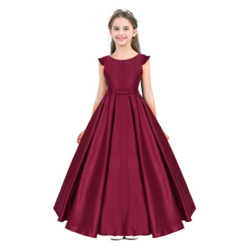 Langes Festkleid, Ballkleid im schönen Satin-Look, schlicht-elegant in 4 Farben