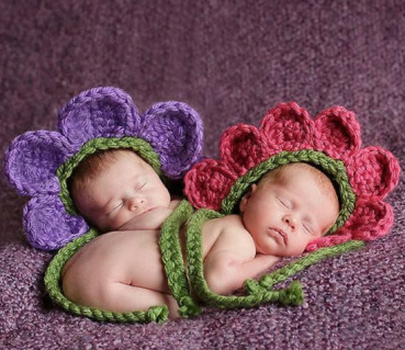 Blumenkinder - herziges Outfit für Babyfotos - verschiedene Farben