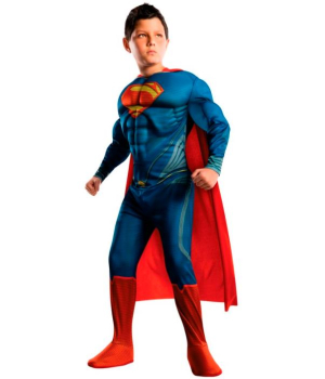 Superman Kostüm - cool, mit wattierten Muskeln