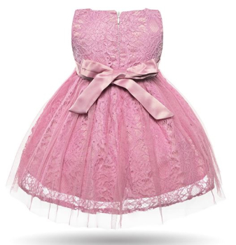 Auch kleine Grössen: Elegantes Festkleid, Taufkleid mit Blüten, Weiss, Rosa oder Altrosa - solange Vorrat!