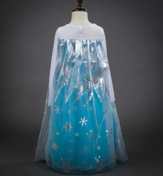 Von Elsa inspiriert - das perfekte glamouröse Kleid für kleine Eisköniginnen