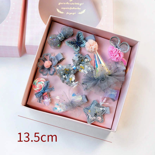 Geschenkset mit 10 süssen Baby-Haarclips