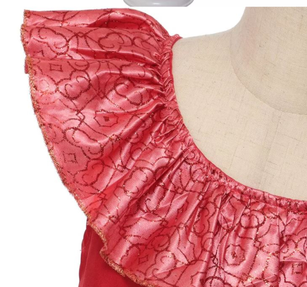 Kostümkleid von Elena inspiriert - wunderschön rot, mit Rüschen