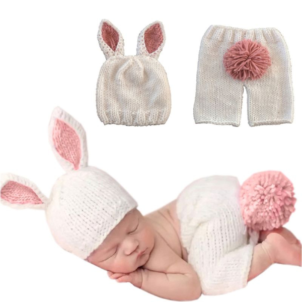 Newborn Zwerghäschen Set 2-teilig, rosa oder blau