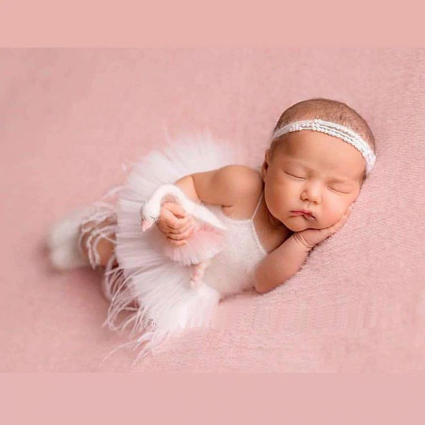 Mini Ballerina - Newborn Set für Fotoshooting, in 3 Farben